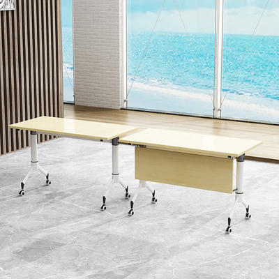 Folding Training Room Tables on Wheels Office Wooden Low Table