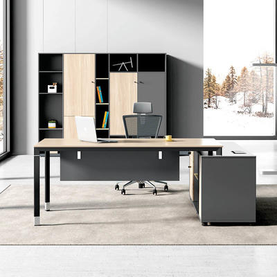 Wooden Boss Desk Modern Executive Design Boss Office Furniture