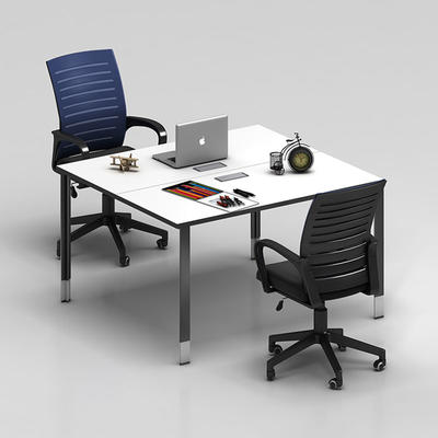Smart High Gloss Basic Office Desk Modern Staff Desk Manufacturers
